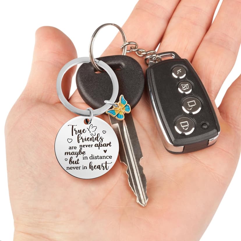 Ouligay Best Friend Keychain Friendship Gifts for Women Bestfriend Birthday Gifts for Women Bff Bestie Long Distance Friendship Best Friend Graduation Coworker Leaving Going Away Goodbye Farewell Gift