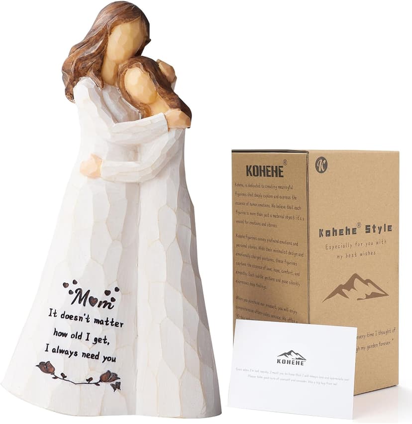 Mom Birthday Gifts,Mom Gifts from Daughters,5.5'' Mother and Daughter Figurine,Meaningful Gift for Mama on Birthday and Mother's Day (Mom Gifts)