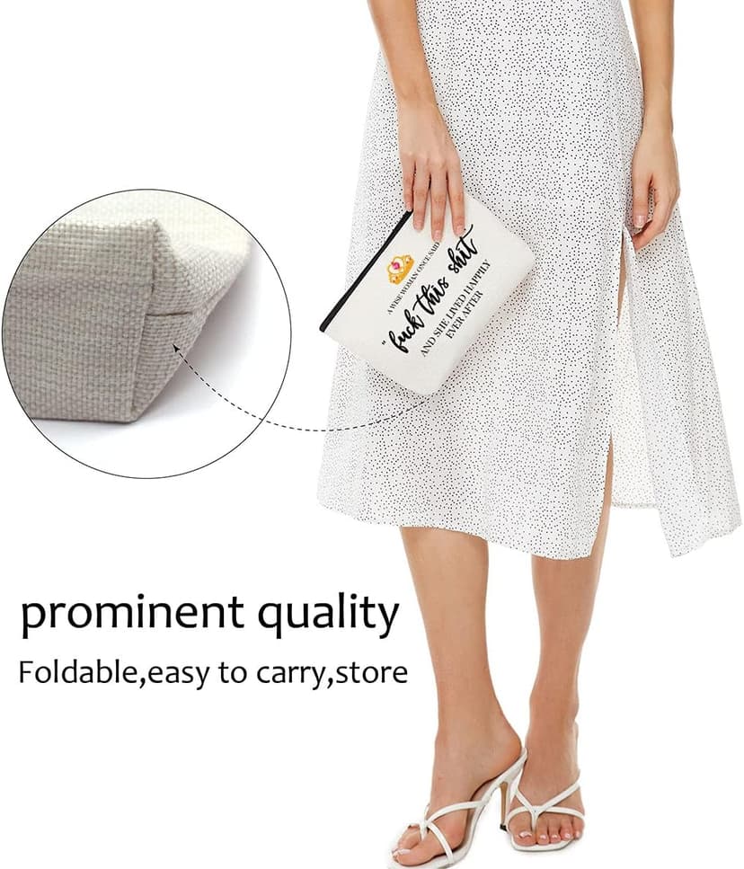 Luck This S-hit - Fun Birthday Gifts for Women - Makeup Travel Case/Bag, Anniversary Present, Commemorative/Retirement Gift