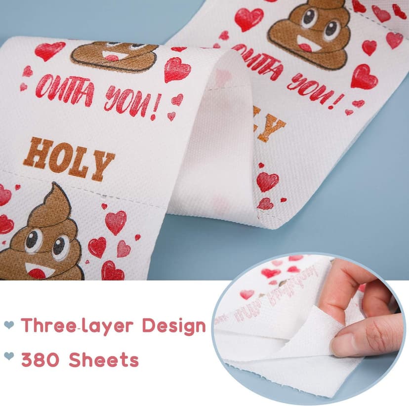 50th Birthday Gifts for Women, Men, Her, Him - Happy Prank Toilet Paper - 50th Birthday Decorations, Party Supplies Favors - 50 Years Old Funny Gag Gift Ideas, Novelty Bday Present for Friends, Family