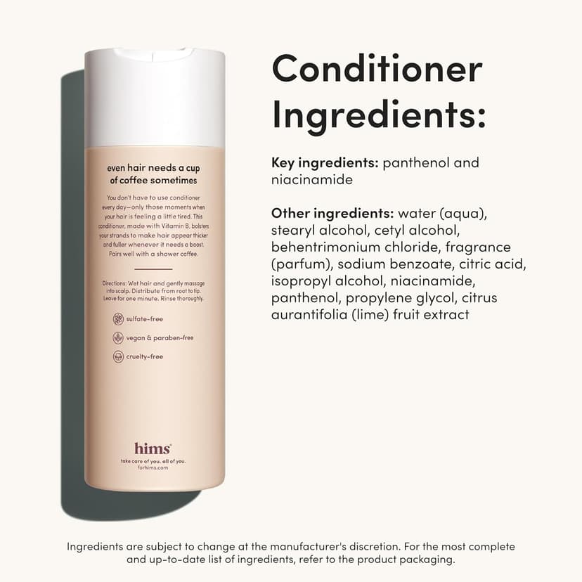 hims Thick Fix Shampoo & Conditioner Set - Thickening Shampoo and Conditioner with Saw Palmetto and Niacinamide - No Parabens or Sulfates, Vegan and Cruelty Free - Eucalyptus Grove - 2 x 6.4 fl oz