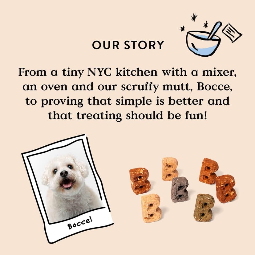 Bocce's Bakery - Limited Edition Wheat-Free Dog Treats, Burgers & Fries Biscuits, 5 oz