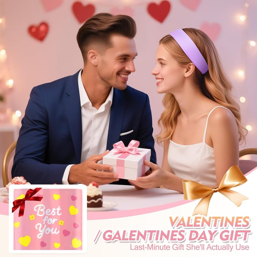 8 Pcs Headbands for Women Girls: Stocking Stuffers Gift for Her Fashion Neon Hair Accessories Head Bands for Women Stretchy Soft hairband Valentines Day Gf Christmas Gifts Easter Basket Stuffers