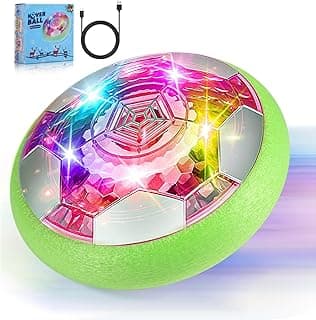 BaLaM Hover Soccer Ball Toys for 3-8 Year Old Kids Toddler Boys Girls, Christmas Birthday Gifts for Kids Age 4-6 5-7 8-12, Indoor Rechargable Light-up Toys Games