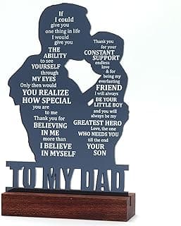 Christmas Gift for Dad Father, Dad Gifts for Fathers Day from Son, Birthday Gifts for Dad from Son, Fathers Day Sign Gifts for Dad from Son, Valentines Day Gift for Dad