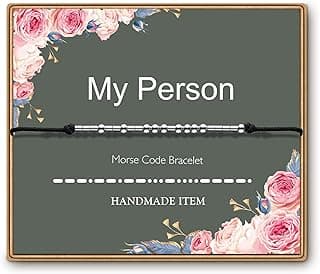ASELFAD Morse Code Bracelets for Women, Funny Birthday Gifts, Best Friend Friendship Gifts