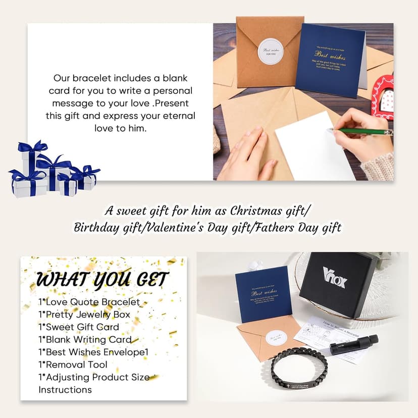 VNOX Personalized Religious Jewelry-Engraved Inspirational Christian Faith Bible Verse Quote Wristbands Elegant Link Bracelet Encouragement Gift,Cassic Watch Band Strap Design