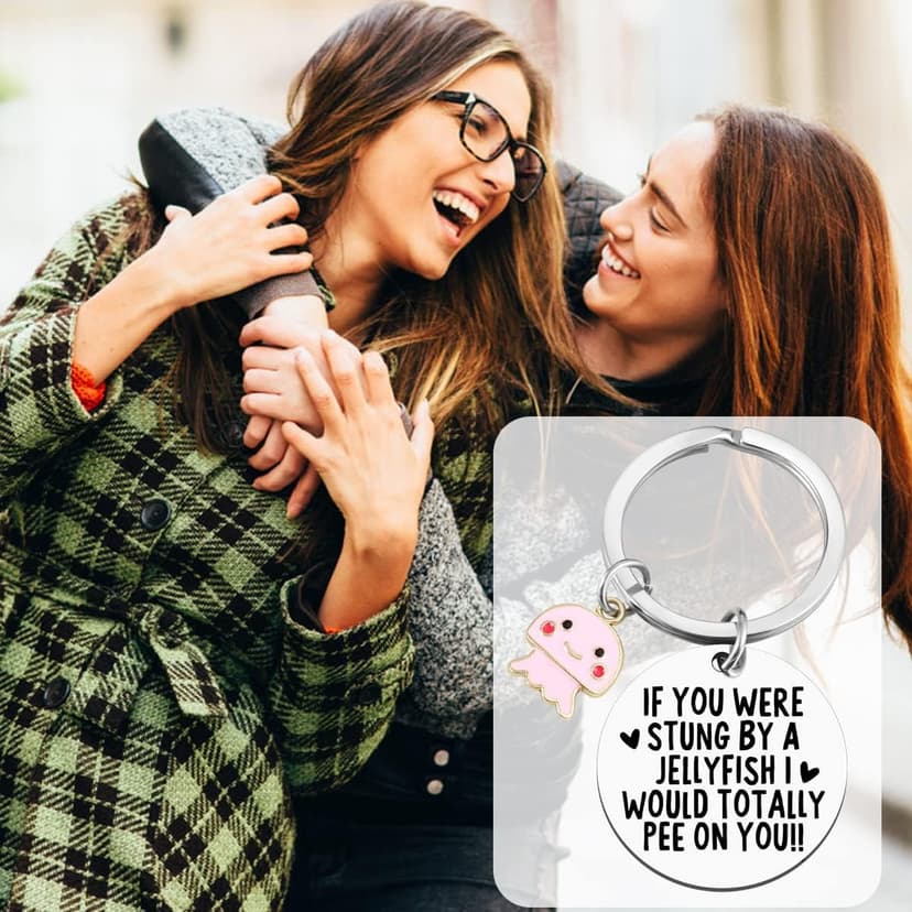 Friendship Gifts for Women Best Friend Keychain for Women Funny Friend Gifts For Women Girl Birthday Christmas