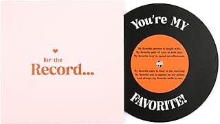 Bee! Anniversary card for Him or Her | Gift for Husband or Wife, Boyfriend or Girlfriend | Valentine's Day Card for men and women | For the Record Love Card