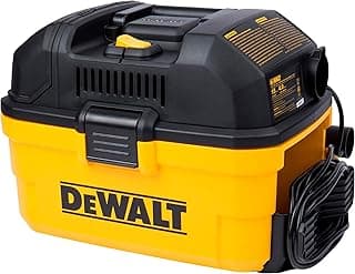 DEWALT DXV04T Portable 4 Gallon Wet/Dry Vacuum, Yellow