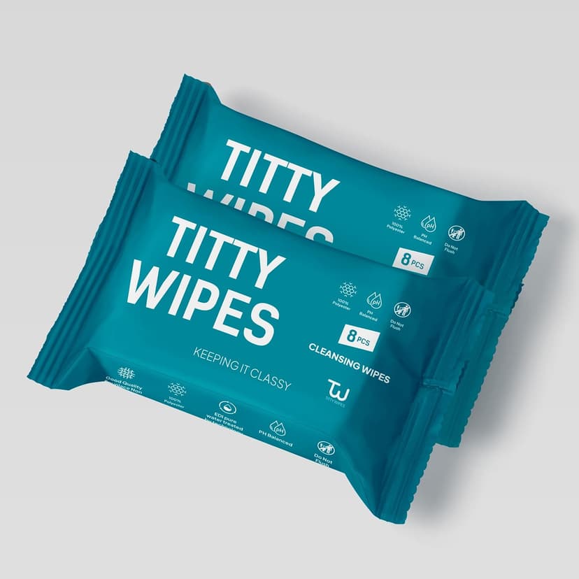 Titty Wipes Gifts for Girlfriend Unique Funny Gag Gifts for Women, Intimate Wipe for Women, Couples Sexy Gift Sets, Girlfriend Gifts, Bachelorette Gift for Bride, Bridal party Gift,1 Pack-64 Wipes