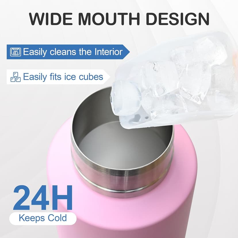 Insulated Dog Travel Water Bottle With Detachable Bowls, Ideal Dog Mom Gifts for Women, Portable Water Bottle Dispenser, For Walking, Hiking, Camping, Outdoor (Pink:Best Dog Mom, 32 Oz)