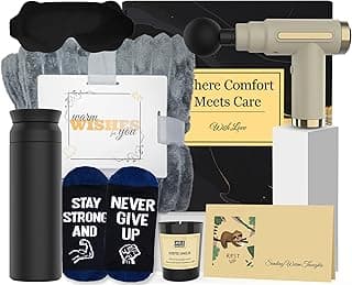 Get Well Soon Gifts for Men, Get Well Soon Gift Basket Men, Care Package for Man with Massage Gun, After Surgery, Cancer Gifts, Sympathy Gift Basket, Feel Better, Sick Friend, Recovery, Dad, Husband