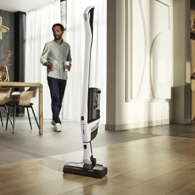 Miele Triflex HX2 Cordless Stick Vacuum Cleaner, 60 min runtime, Lotus White / Rose Gold