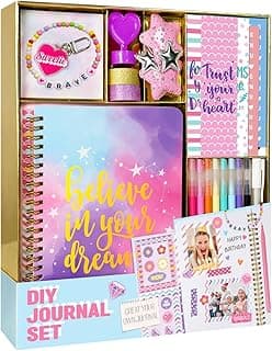 Nollh DIY Journal Kit for Girls - DIY Journal Set for Tween & Teen Girls, Stationery Set, Scrapbook & Diary Supplies Set, Journaling Art Crafts Kit, Ideal Gifts for 8 9 10 11 12 13 14 Year Old Girl