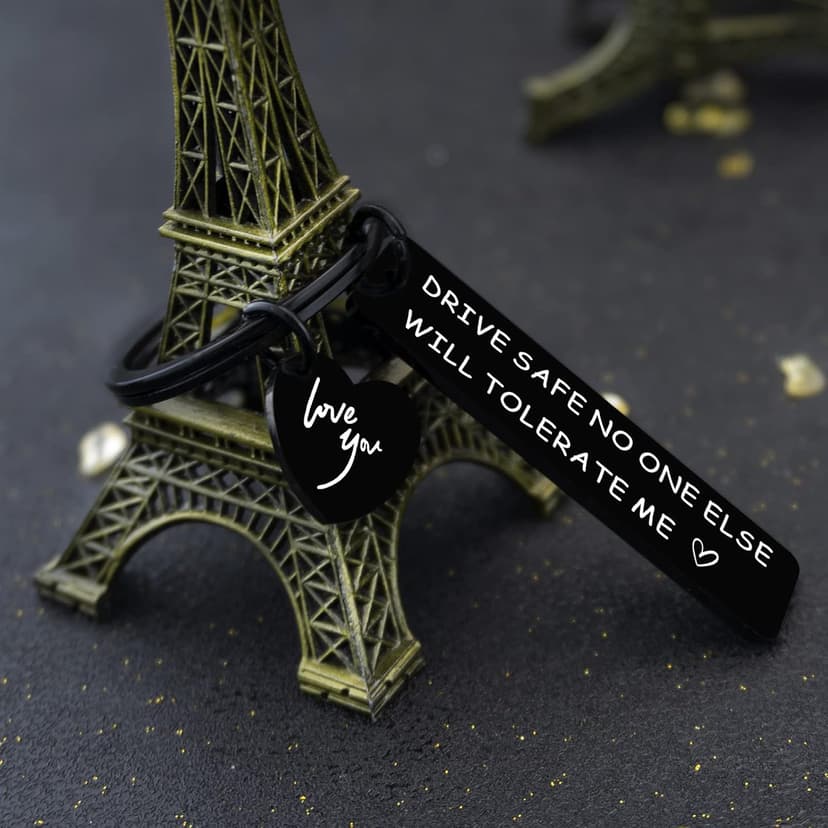 Mens Fathers Day Dad Gifts for Him Naughty Birthday Bf Gifts Anniversary Keychain for Men Sweetest Day for Him Husband Boy Friend Drive Safe Couples from Girlfriend Wife Gift Her Fiance Christmas