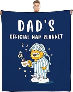 Throw Blanket, Funny Blanket for Dad from Daughter Son, Best Dad Ever Gifts for Papa Birthday Gifts Thanksgiving 50"X60"
