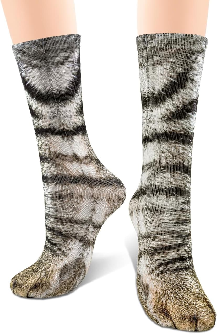 Banvih 3D Animal Paw Socks - Funny Socks Novelty Unique Gag Gifts for Teens Adults Women Men