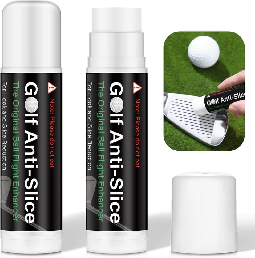 2 Pieces Golf Anti-Slice Compound for Clubs Boosts Distance and Increases Accuracy Gift for Golfer Supply