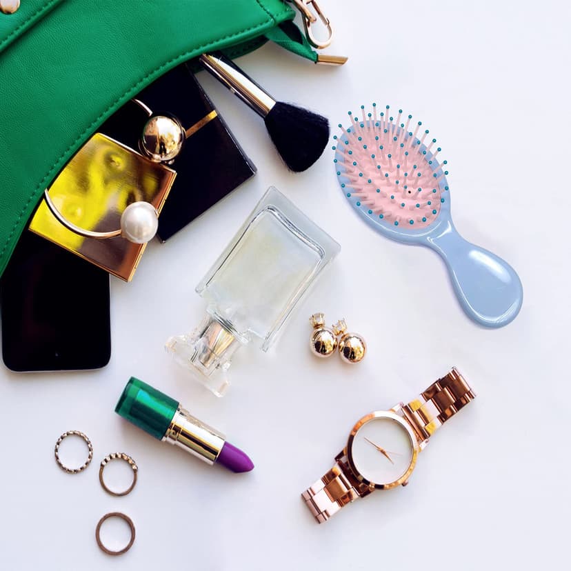 6 Pieces Mini Wet Hair Brush, Travel Detangling Brush, for Most Hair Types, with Ease Knots Without Tears or Breakage, Multicolor