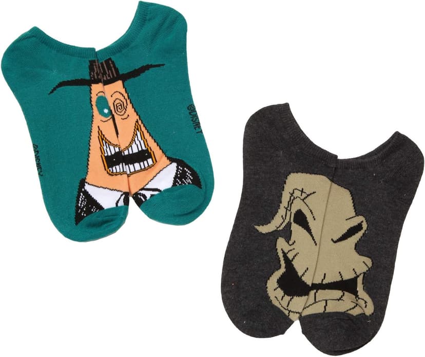 Disney Women's Nightmare Before Christmas 5 Pack No Show Socks