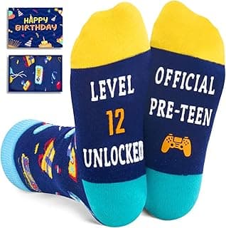 Girls Age 4-12 Birthday Gifts - Socks for Kids 4-12 Years Old, Birthday Gift Ideas for Boys and Girls