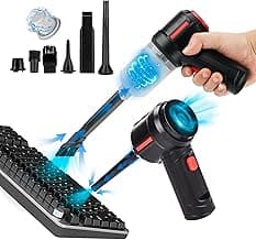 Air Duster - Computer Vacuum Cleaner - for Keyboard Cleaning- Cordless Canned Air- Powerful - Energy-Efficient(Air-01)
