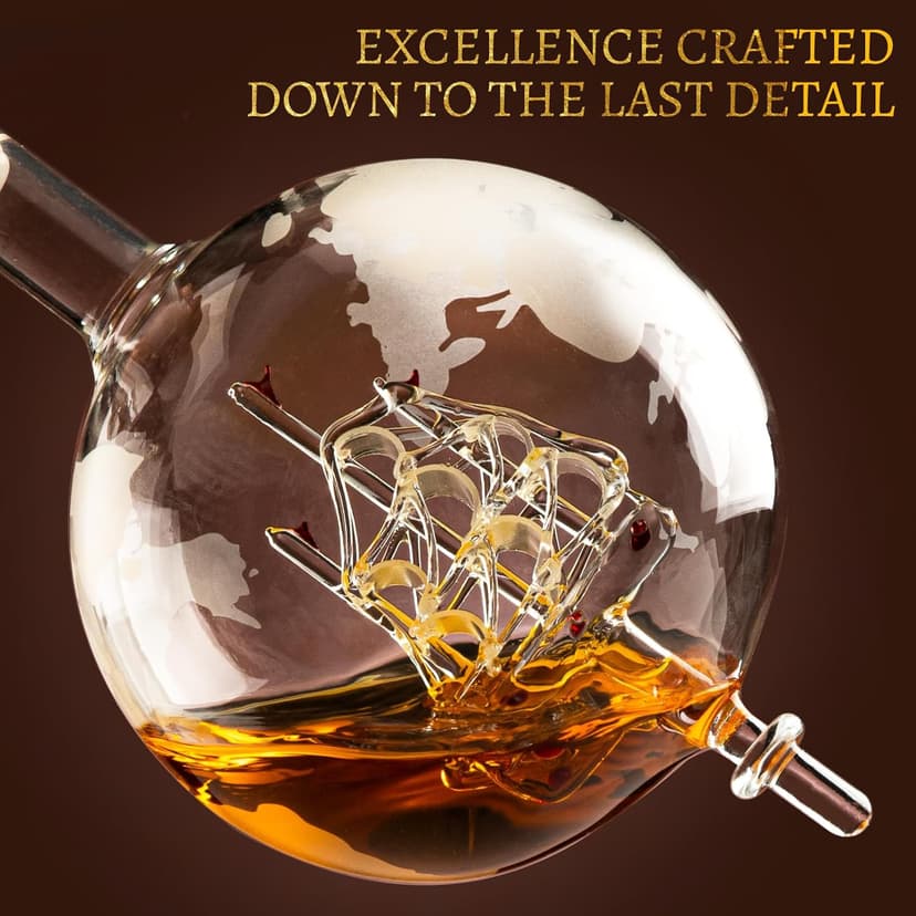 Whiskey Stones and Whiskey Glass Gift Set, DIOXADOP 8 Natural Whisky Stones 1 Crystal Whisky Glasses with Blessing Card in Exquisite Wooden Box, Prepare a Gift for a Whisky Scotch Bourbon Lover