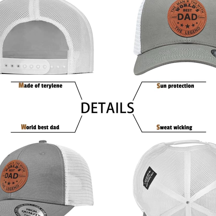 Fathers Day Dad Gifts for Dad,Hat from Daughter Son Family for Men,Unique for Birthday Christmas