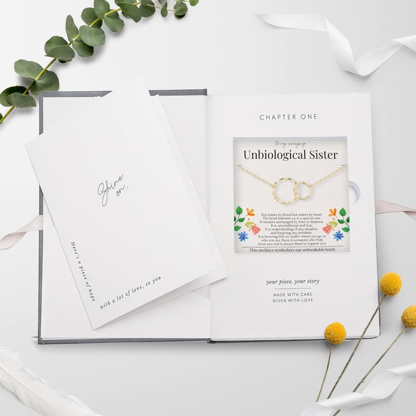 HOPE LOVE SHINE Best Friend Gift for Women - Meaningful BFF Friendship Necklace, Jewelry 16+2", 14k Gold Plated Sterling Silver