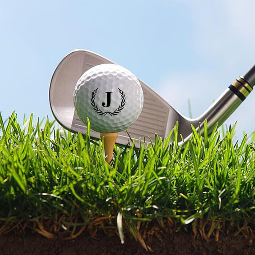Xeiwagoo Golf Gifts for Men, Unique Initial on Personalized Golf Balls (6 Balls)