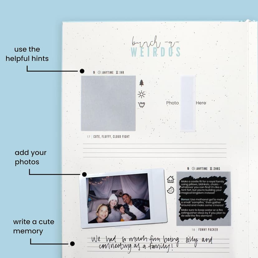 Family Edition – 50 Screen-Free Scratch-Off Activities for Kids & Adults | Fun Family Game & Gift | Blended Family Bonding & Adventure Book