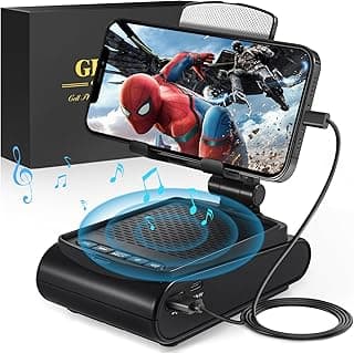 Gifts for Men, Cell Phone Stand with Wireless Bluetooth Speaker, Birthday Gifts for Mens Dad Boyfriend, Cool Gadgets for Men, Anniversary Ideas Gift, Compatible with iPhone/iPad/Samsung Galaxy