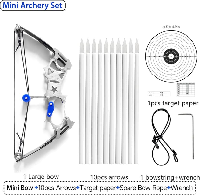TIETHEKNOT Archery Bow Set Left and Right Hand Compound Bow Hunting Bow Metal Material Catapult RH/LH for Practice Archery