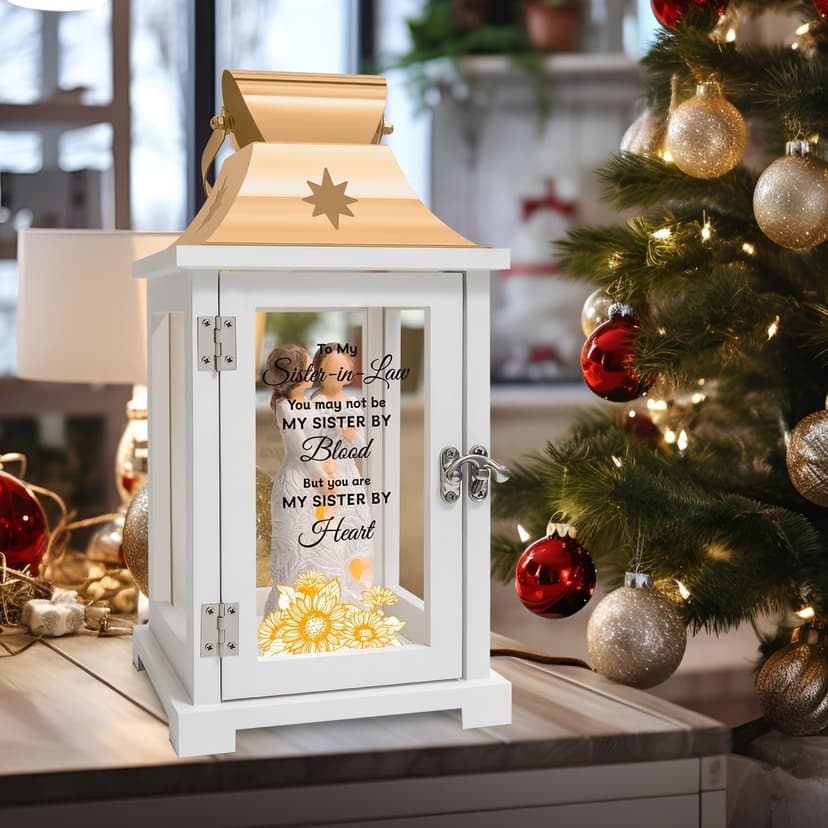 Sister in Law Gifts, Gifts for Sister in Law Birthday Christmas Mother's Day Wedding Gifts Lantern