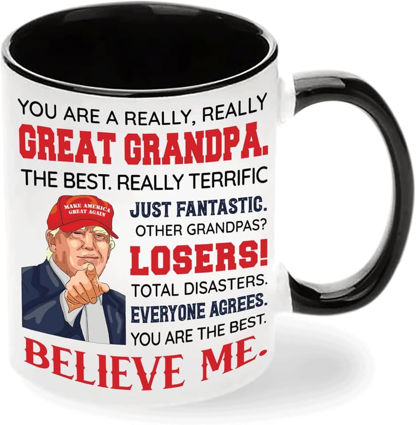 Grandpa Gifts - Grandpa Christmas Gift - Best Grandfather Ever Gifts From Grandchildren - Funny Gift For Grandfather - Father's Day Birthday Christmas Idea - Grandpas Ceramic Mug11 Oz