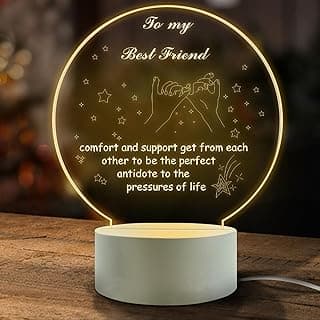 to My Friend Perfect Gifts ，Friend Birthday Gifts Night Light，Room Decoration Friend Gifts