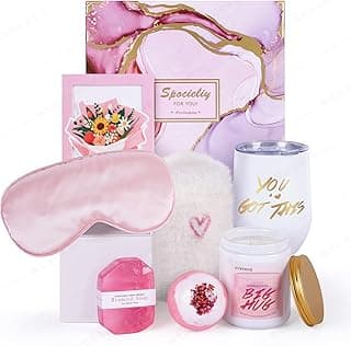 Birthday Gift for Women, XUXTRDX Set of 9 Get Well Soon Gift Baskets Spa Gifts Personalized Gift Basket for Her Mom Sister Friend Wife Girlfriend Coworker