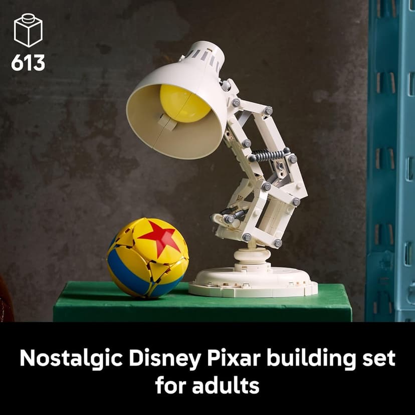 LEGO Ideas Disney Pixar Luxo Jr. - Building Set for Adults, Men & Women, Ages 18+ - Office and Desk Decor - Gifts for Christmas - 21357