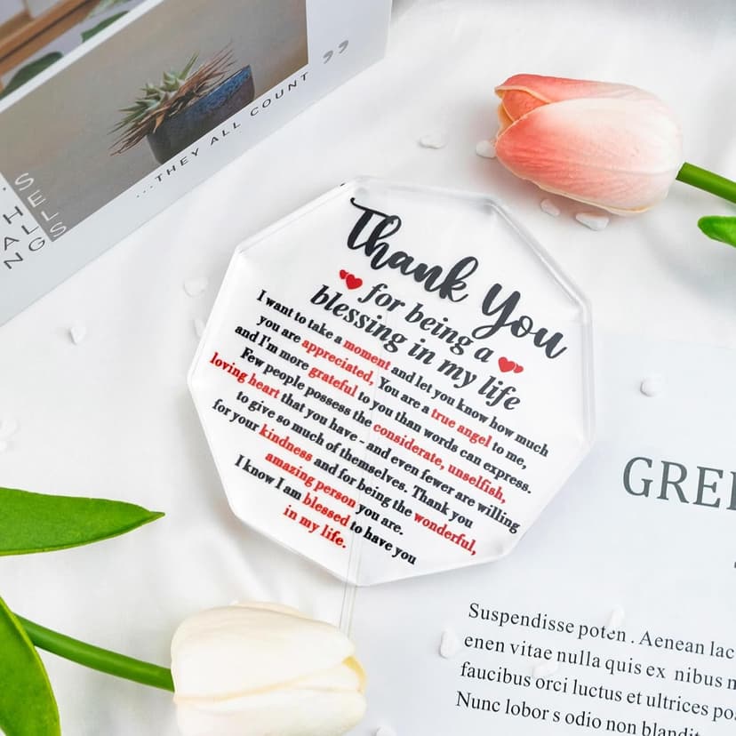 Thank You Gifts for Coworkers Women Man Mentor Gifts for Women Appreciation Gift for Friends Bestie Thank You Plaque Home Office Decor Coworker Leaving Gift