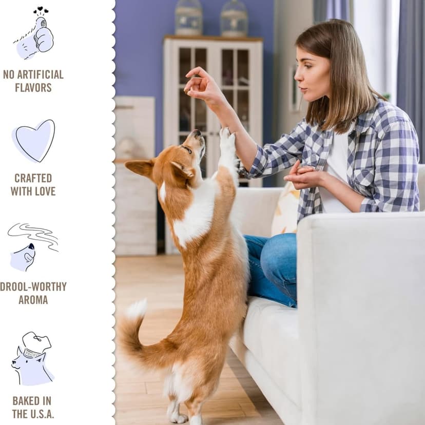 Three Dog Bakery Classic Cremes Baked Dog Treats, Golden with Peanut Butter Filling, 13 oz,Brown,310077