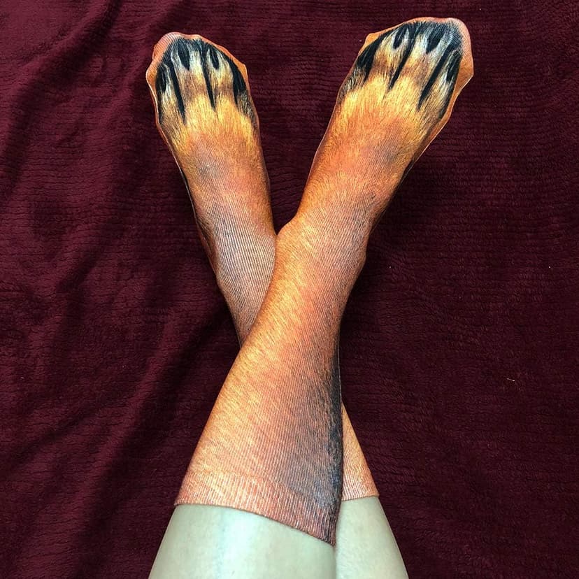 NDLBS Funny Christmas Gifts Novelty 3D Animal Paw Socks Stocking Stuffers for Adult Women Men Teens Gag White Elephant Gifts