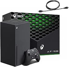 Xbox Series X 1TB Gaming Console Console + 1 Wireless Controller - Backward Compatible with Thousands of Games, Fine-Tuned Performance, True 4K Gaming, Up to 120 FPS - HDMI_Cable