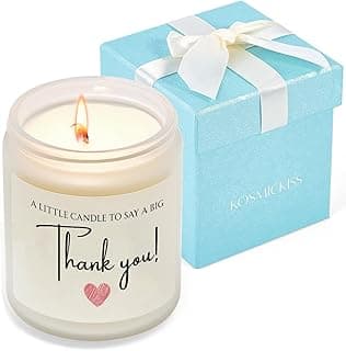 Thank You Gifts for Women, Men, Hostess, Couple, Appreciation Gifts for Teacher Coworker Employee Boss - a Little Candle to Say A Big Thank You, Lavender Scented Candle with Gift Box