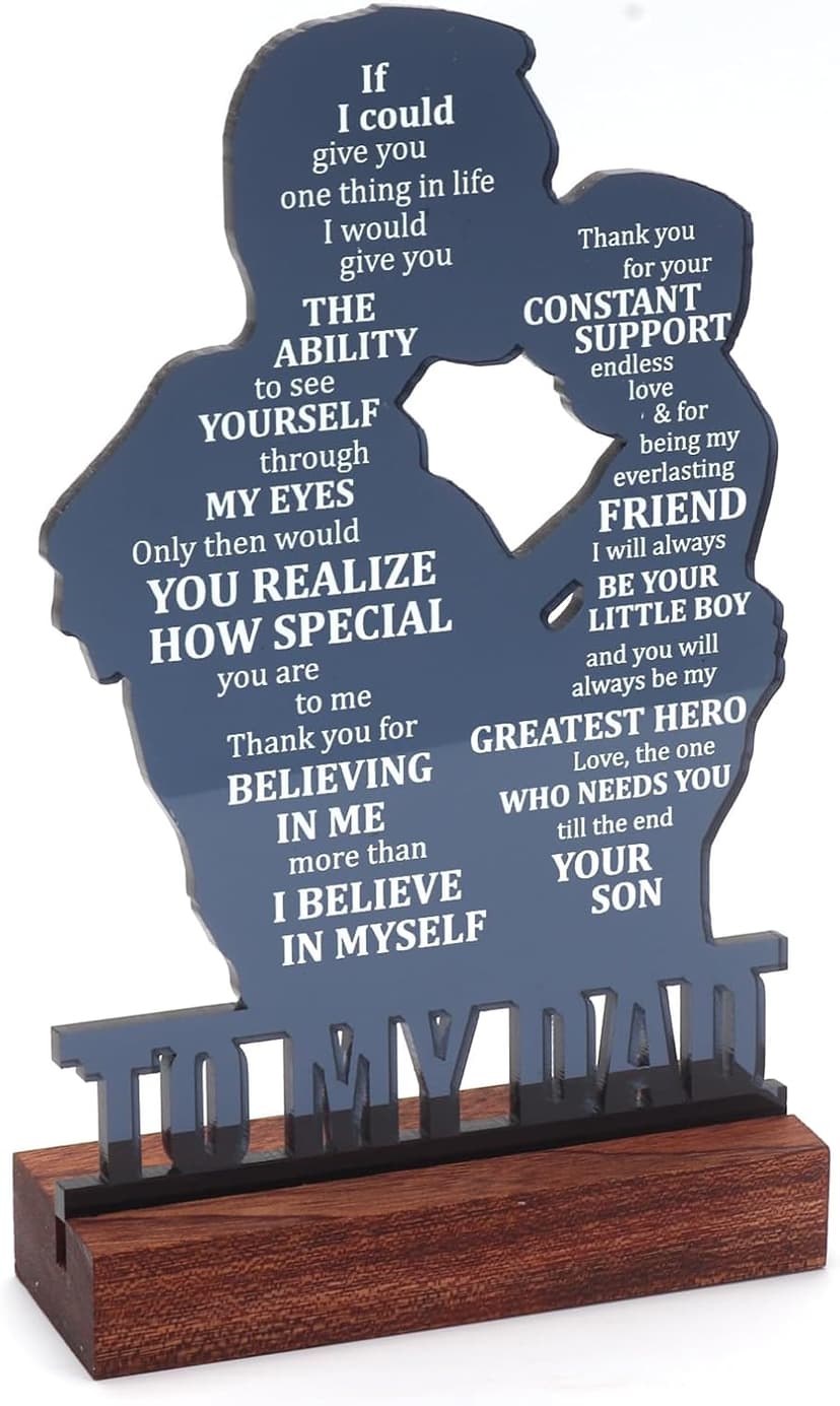 Christmas Gift for Dad Father, Dad Gifts for Fathers Day from Son, Birthday Gifts for Dad from Son, Fathers Day Sign Gifts for Dad from Son, Valentines Day Gift for Dad