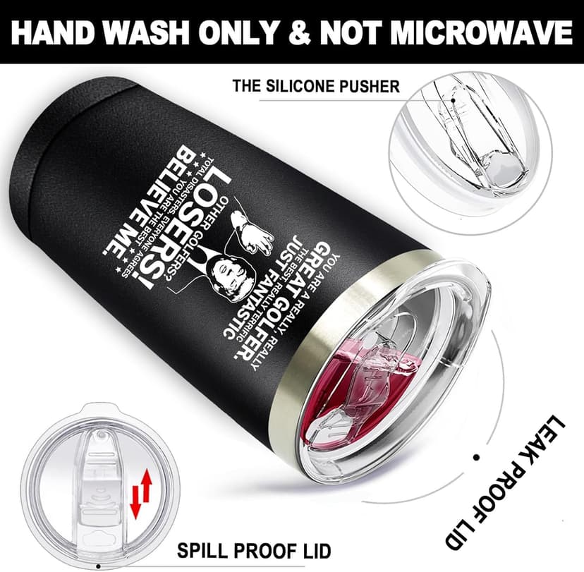 SpenMeta Golf Gifts for Men, Dad, Grandpa - Christmas Fathers Day Golf Gifts for Dad - Great Golfer Player Present - 20oz Golfer Tumbler Cup