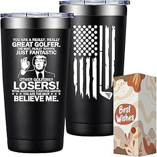 SpenMeta Golf Gifts for Men, Dad, Grandpa - Christmas Fathers Day Golf Gifts for Dad - Great Golfer Player Present - 20oz Golfer Tumbler Cup