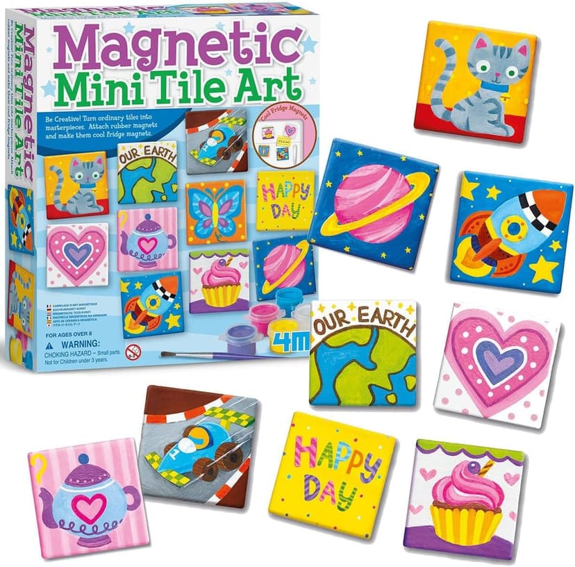 4M Magnetic Mini Tile Art, Art & Crafts DIY Kit, For Boys & Girls Ages 8+