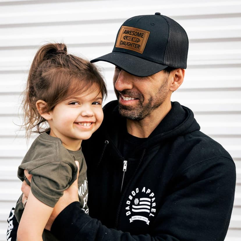 Gifts for Dad from Daughter - Funny Father Hat for Christmas - Dad Birthday Gifts from Daughter - Adjustable Fit, Comfortable Cotton, Perfect Present for Awesome Father Daughter Trucker Hat