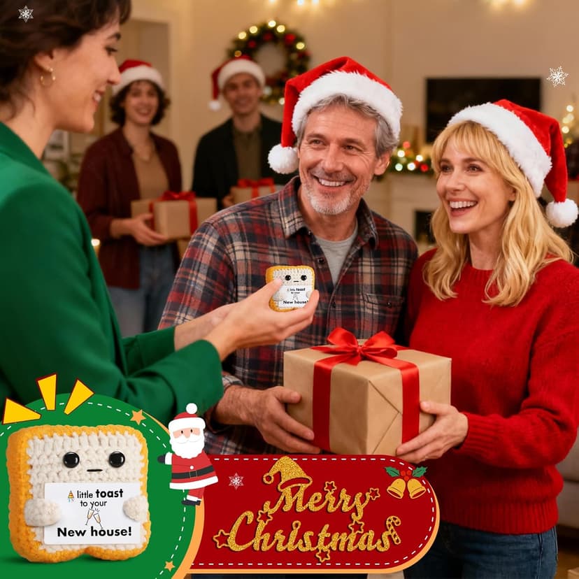 House Warming Gifts New Home, “A Little Toast to Your New House” Housewarming Gifts for Women Men Friend Family Couple, New Homeowner - Closing Presents for Home Buyers - First Apartment Essentials